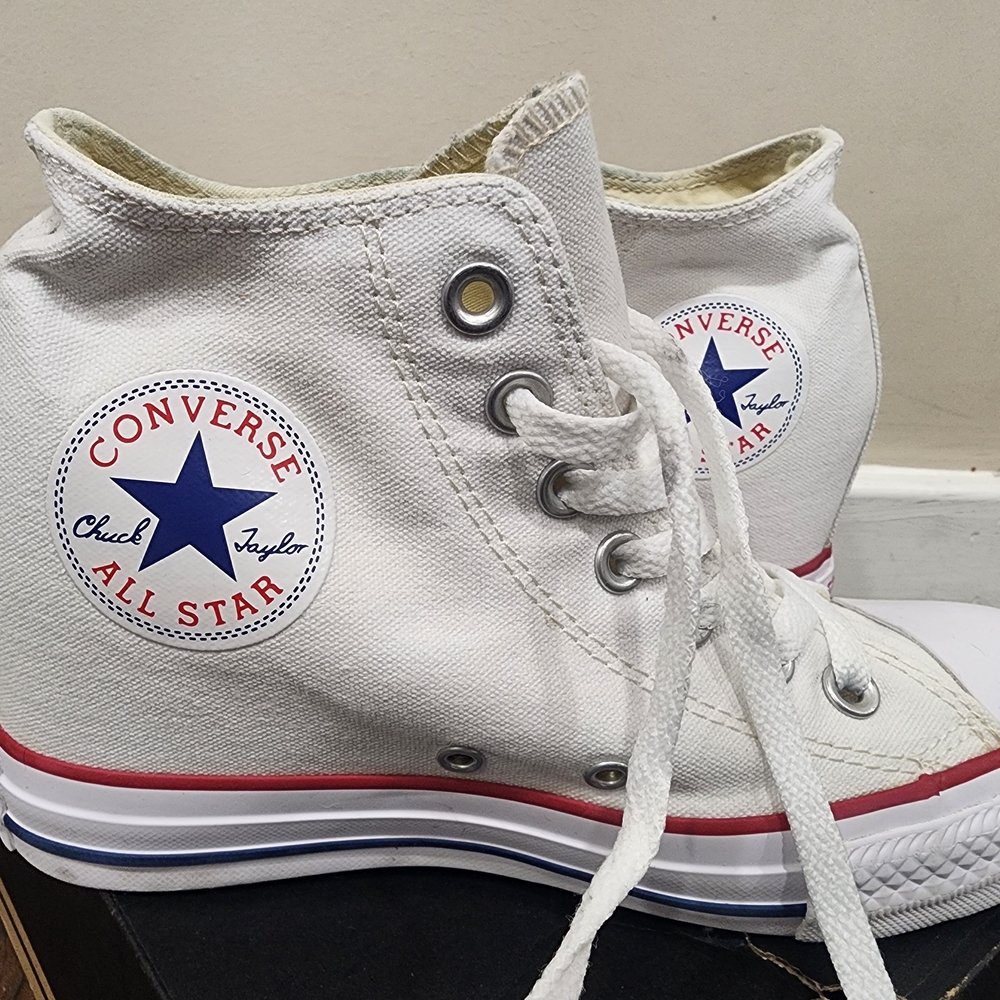 Converse White High-Top Sneakers